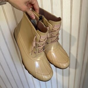 Sperry Blush Rain Duck Boots